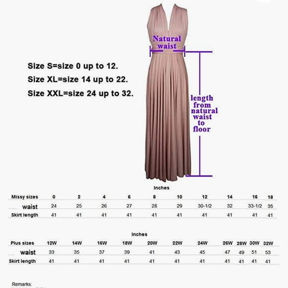 NWT Infinity Dress Taupe Tan XL (fits size 14-22) - Picture 4 of 4